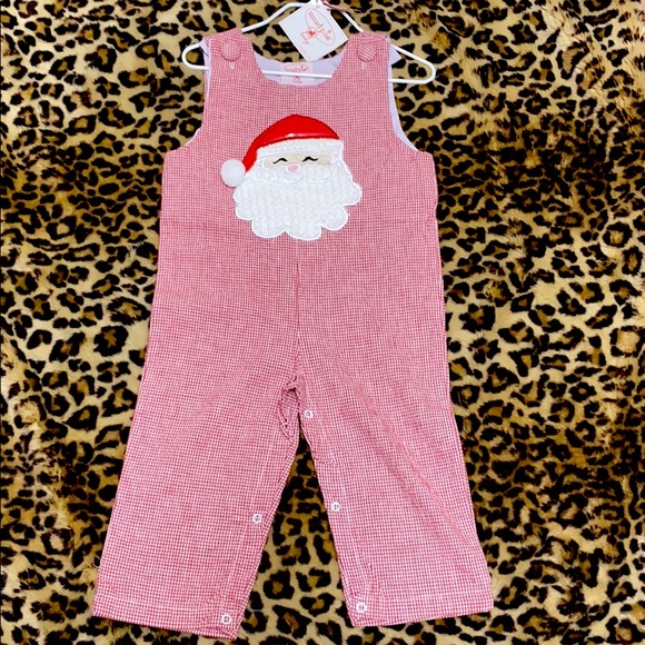 12-18 mo Mud Pie Boys Christmas Santa Outfit - Picture 1 of 6